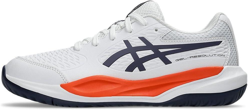 image:imageASICS Kids GelResolution X Grade School Tennis ShoesWhiteGreyish Purple