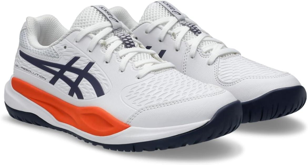 image:imageASICS Kids GelResolution X Grade School Tennis ShoesWhiteGreyish Purple