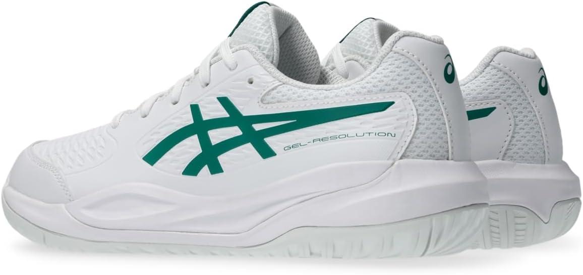 image:imageASICS Kids GelResolution X Grade School Tennis ShoesWhitePitch Green