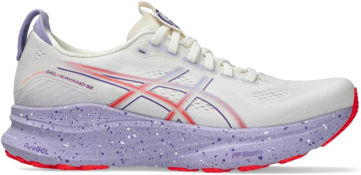 image:imageASICS Womens GelKayano 32 Running ShoesCreamEdo Purple