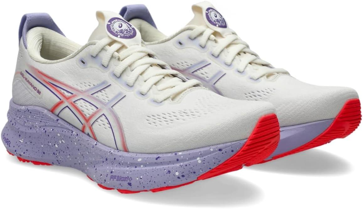 image:imageASICS Womens GelKayano 32 Running ShoesCreamEdo Purple