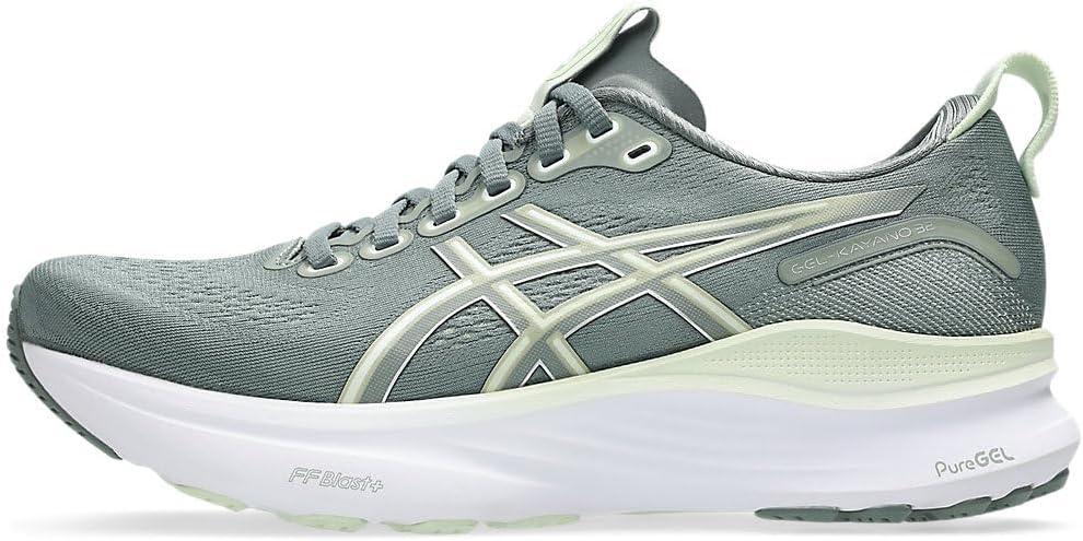 image:imageASICS Womens GelKayano 32 Running ShoesMonument Blue Whisper Green