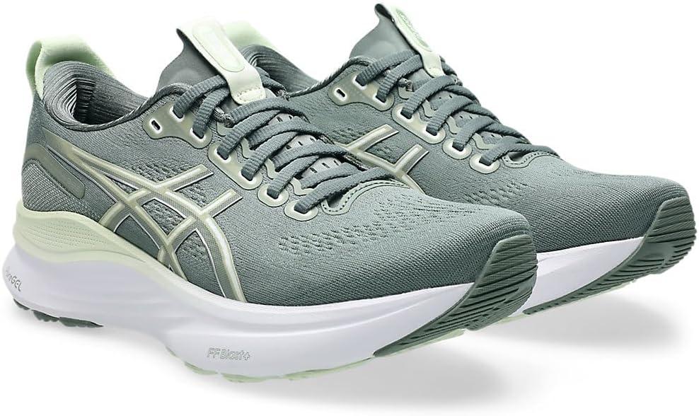 image:imageASICS Womens GelKayano 32 Running ShoesMonument Blue Whisper Green