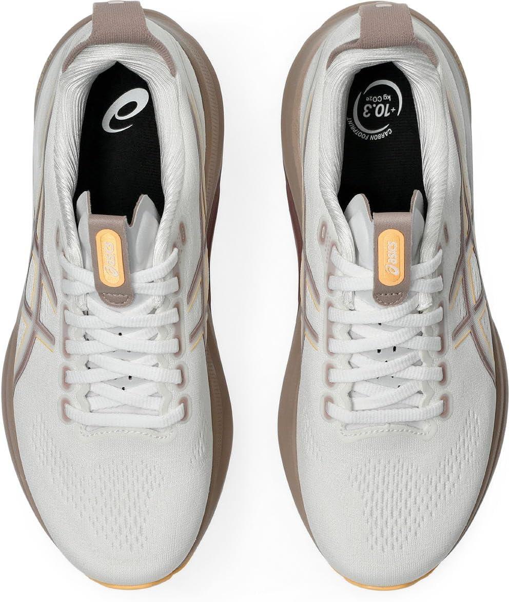 image:imageASICS Womens GelKayano 32 Running ShoesWhite Orange Glow
