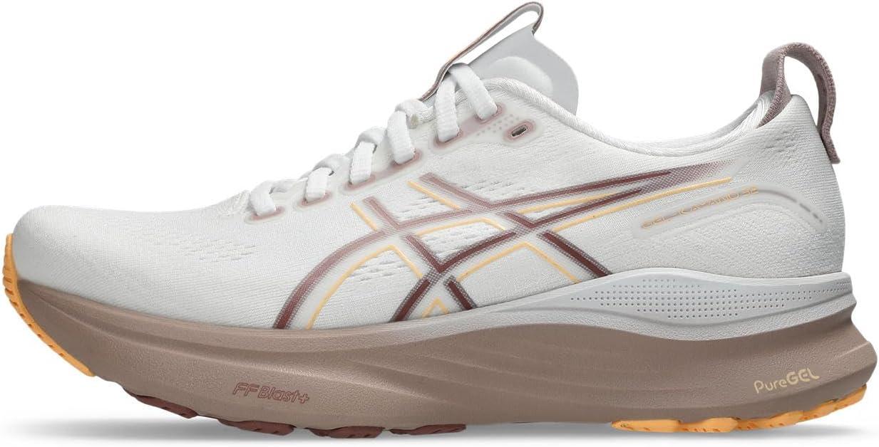 image:imageASICS Womens GelKayano 32 Running ShoesWhite Orange Glow