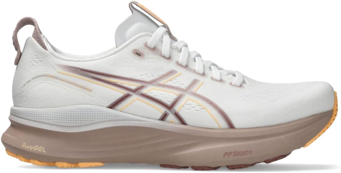 image:imageASICS Womens GelKayano 32 Running ShoesWhiteOrange Glow
