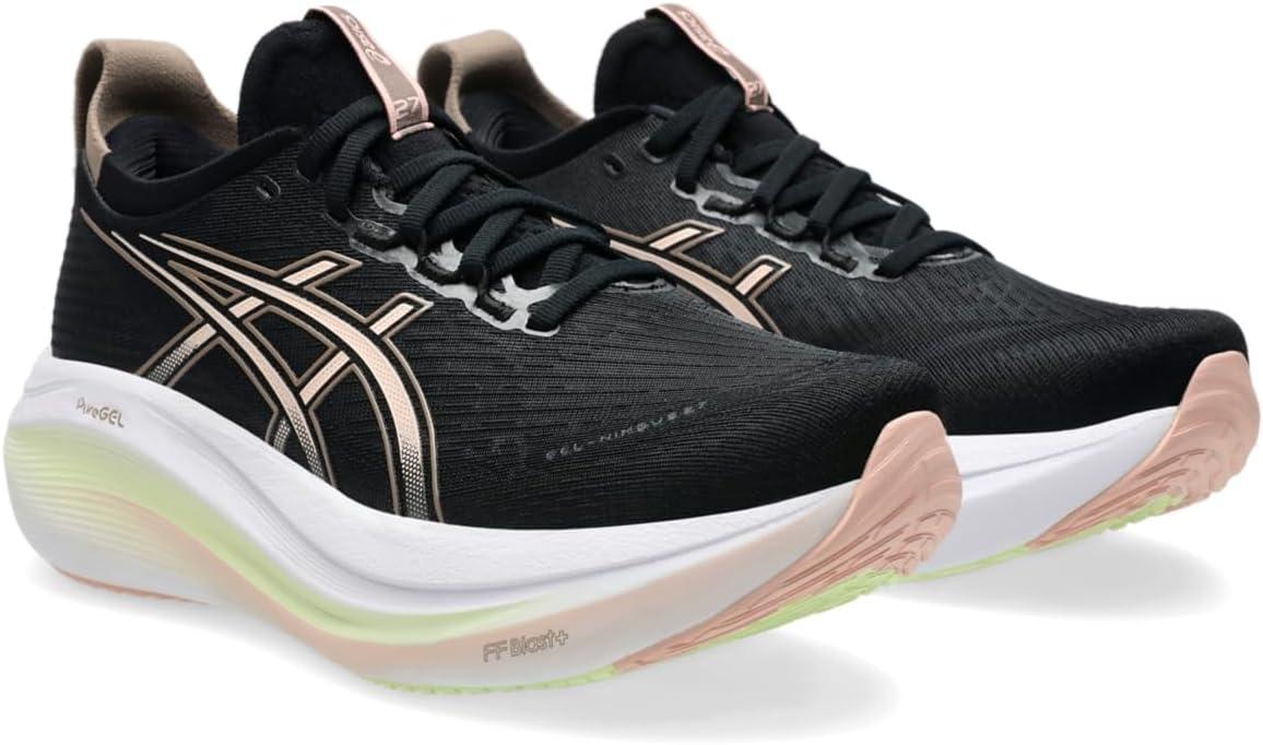 image:imageASICS Womens GelNimbus 27 Running ShoesBlackBreeze