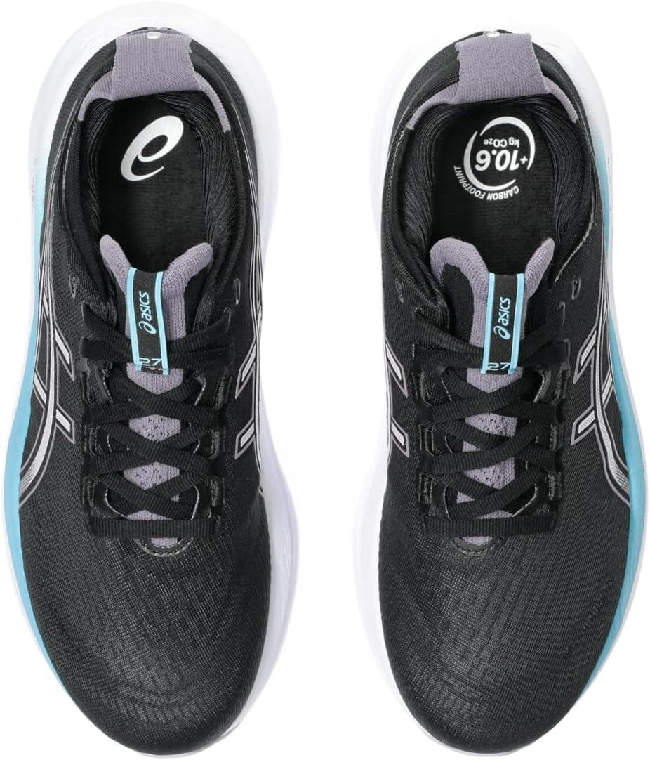 image:imageASICS Womens GelNimbus 27 Running ShoesBlackDusk Violet
