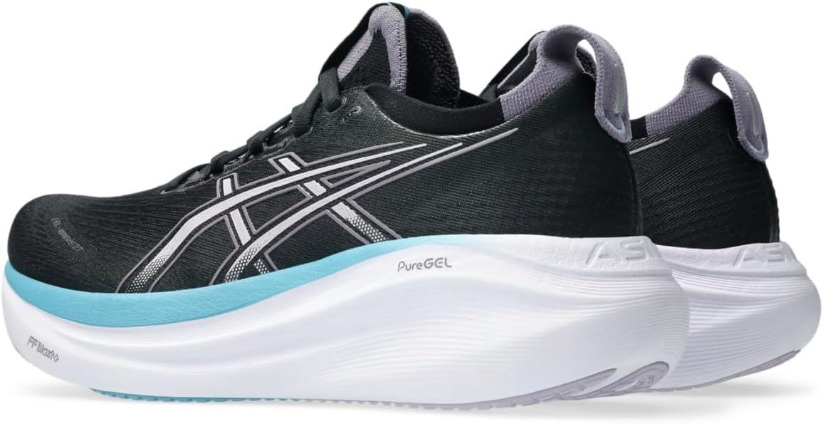 image:imageASICS Womens GelNimbus 27 Running ShoesBlackDusk Violet