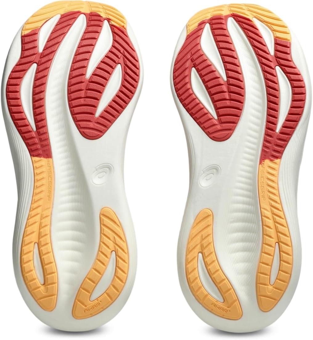 image:imageASICS Womens GelNimbus 27 Running ShoesDark Pink ClayOrange Glow