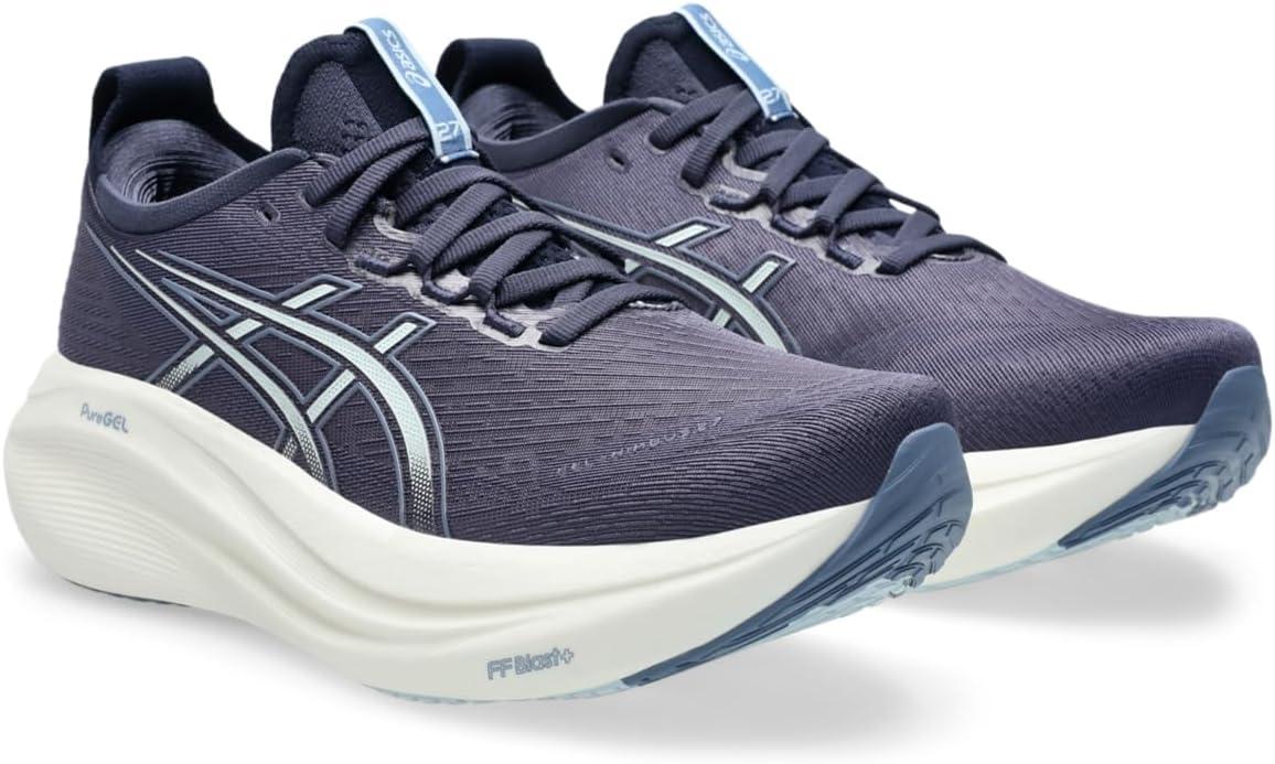 image:imageASICS Womens GelNimbus 27 Running ShoesIndigo FogCool Grey