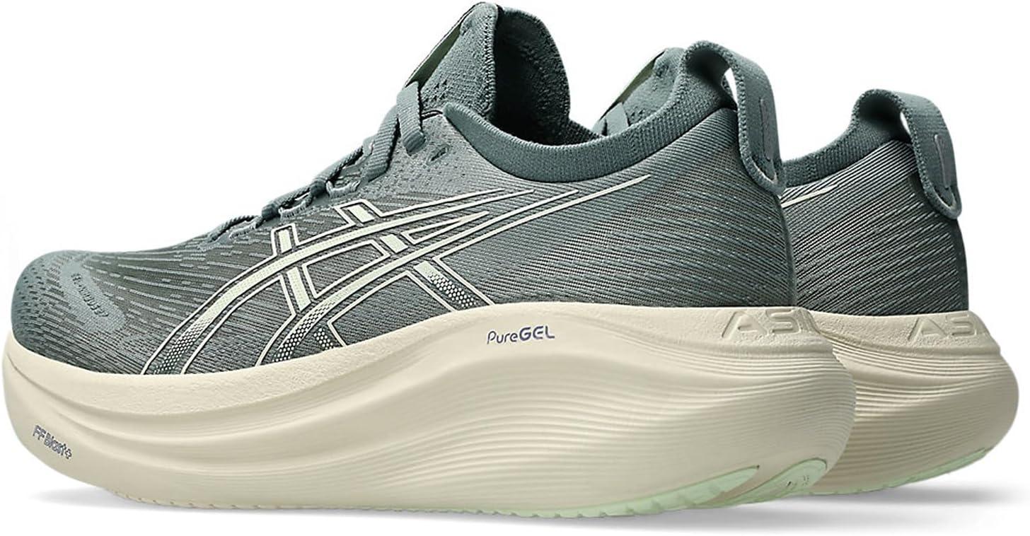 image:imageASICS Womens GelNimbus 27 Running ShoesMonument Blue Whisper Green