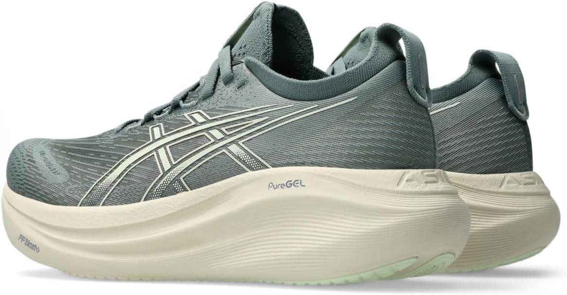 image:imageASICS Womens GelNimbus 27 Running ShoesMonument BlueWhisper Green
