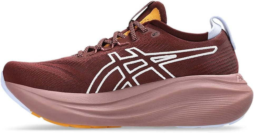 image:imageASICS Womens GelNimbus 27 Running ShoesNature Bathing Dark Red Planet