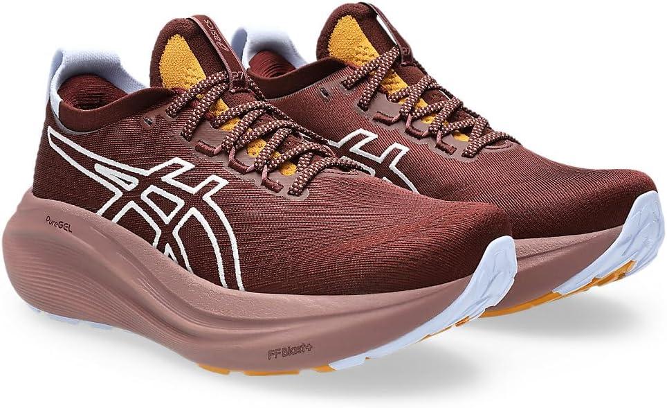 image:imageASICS Womens GelNimbus 27 Running ShoesNature Bathing Dark Red Planet
