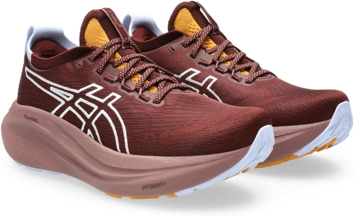 image:imageASICS Womens GelNimbus 27 Running ShoesNature BathingDark Red Planet