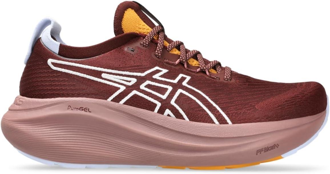image:imageASICS Womens GelNimbus 27 Running ShoesNature BathingDark Red Planet
