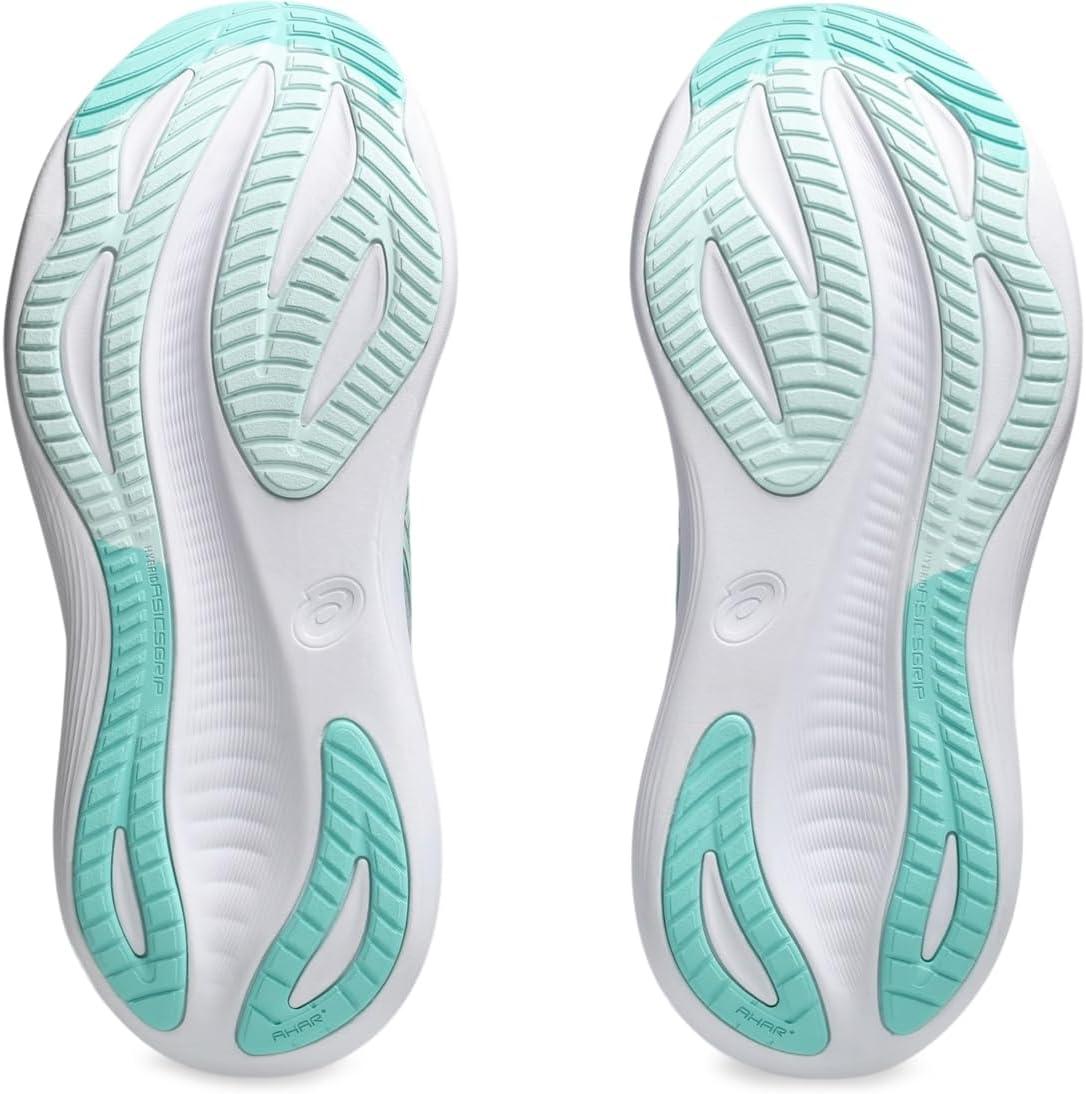 image:imageASICS Womens GelNimbus 27 Running ShoesPiedmont GreyIlluminate Mint