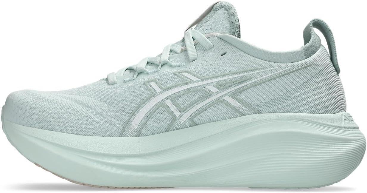image:imageASICS Womens GelNimbus 27 Running ShoesPure Aqua White