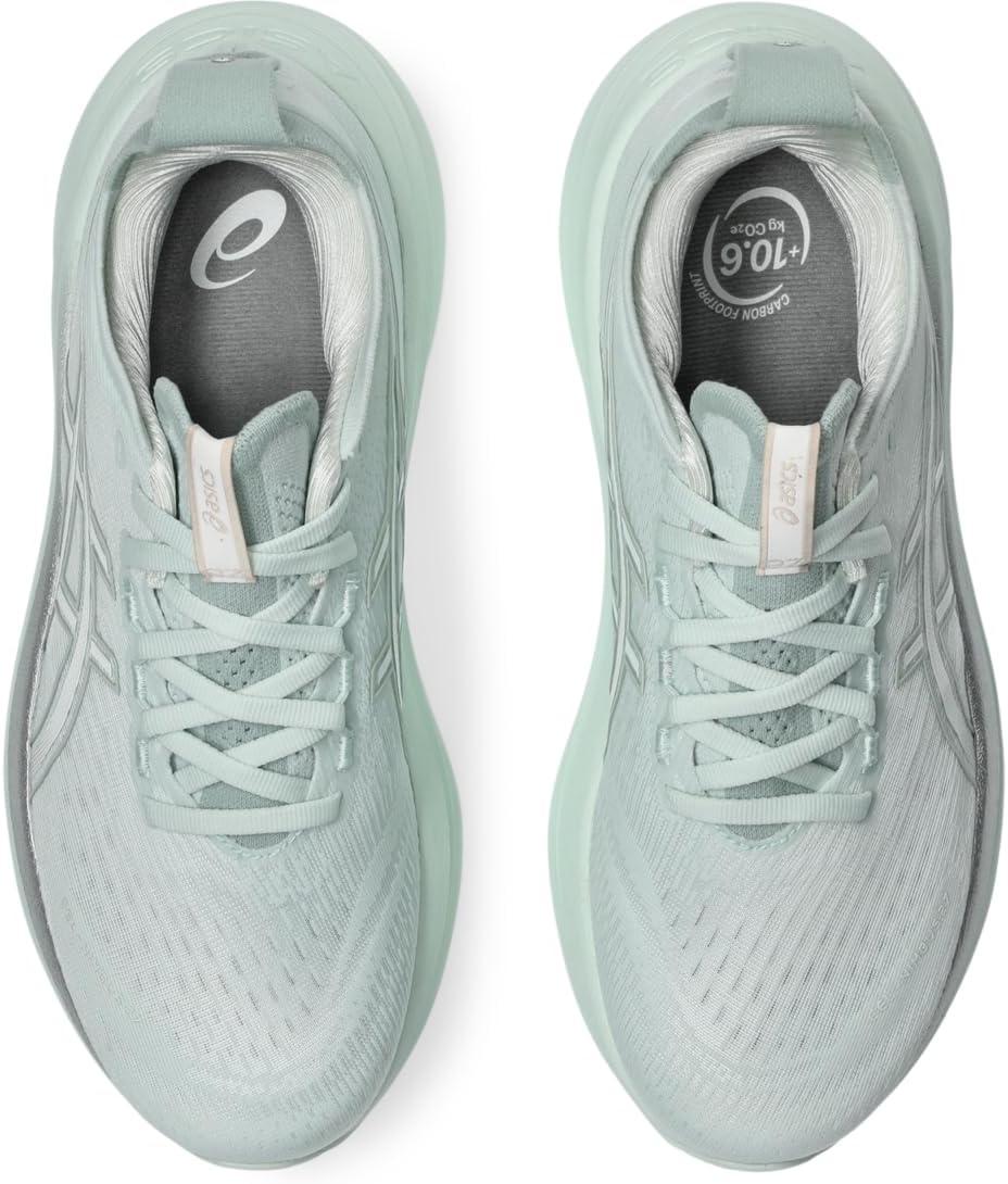 image:imageASICS Womens GelNimbus 27 Running ShoesPure AquaWhite