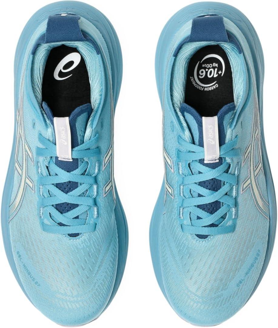 image:imageASICS Womens GelNimbus 27 Running ShoesStillwaterCream