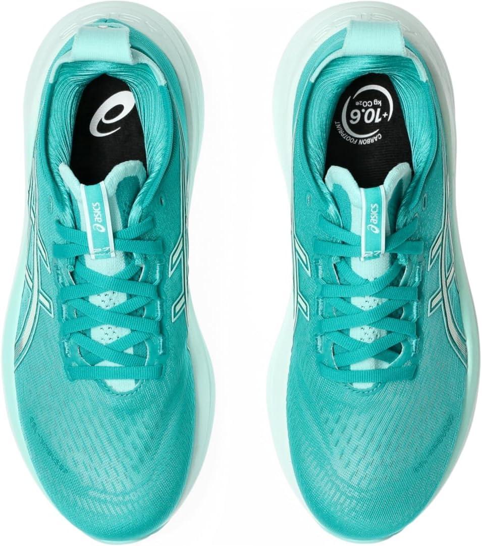 image:imageASICS Womens GelNimbus 27 Running ShoesWave TealIlluminate Mint