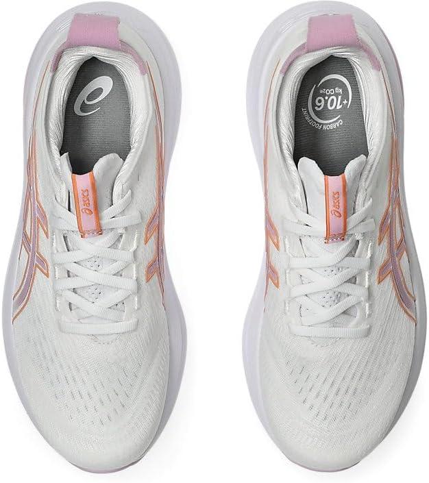 image:imageASICS Womens GelNimbus 27 Running ShoesWhite Light Ube 1012b753 101