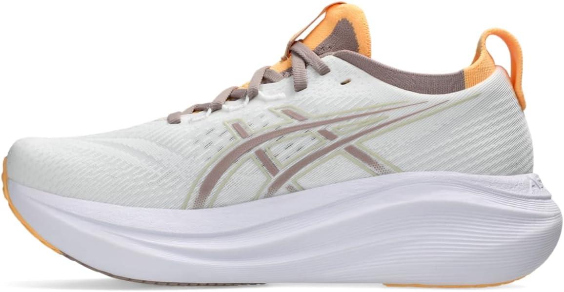 image:imageASICS Womens GelNimbus 27 Running ShoesWhiteFawn