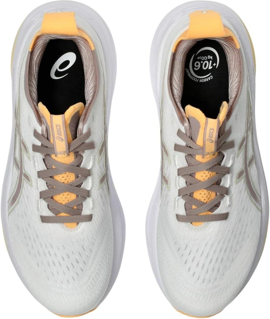 image:imageASICS Womens GelNimbus 27 Running ShoesWhiteFawn