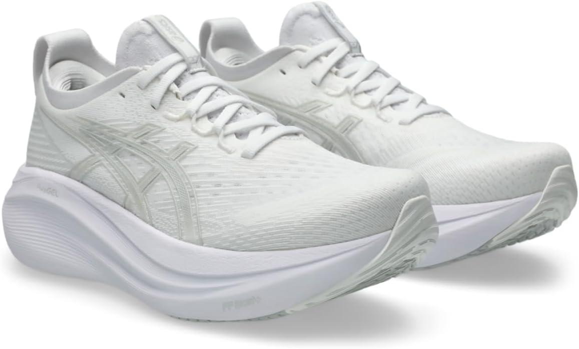 image:imageASICS Womens GelNimbus 27 Running ShoesWhiteGlacier Grey
