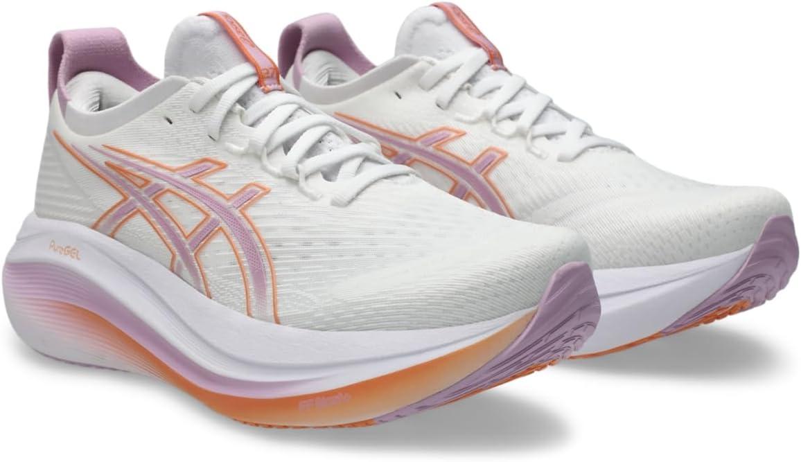 image:imageASICS Womens GelNimbus 27 Running ShoesWhiteLight Ube
