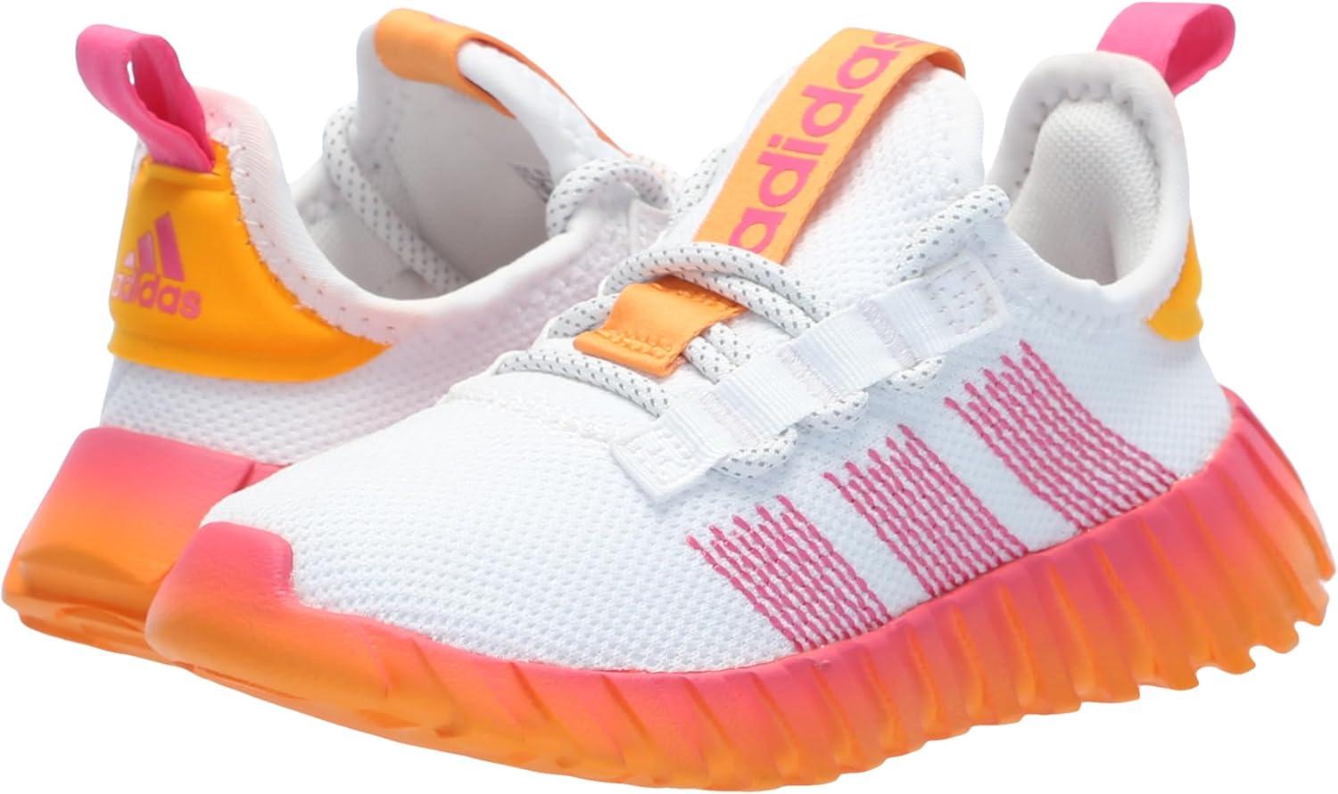 image:imageAdidas UnisexChild Kaptir FlowWhitePulse MagentaCrew Orange