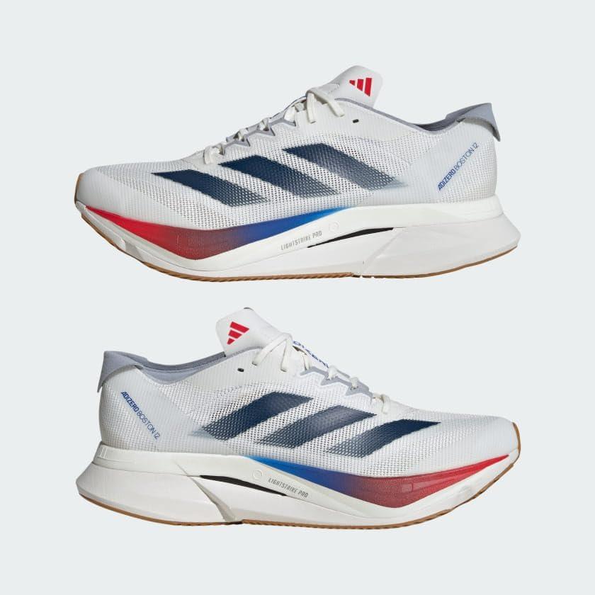 image:imageAdidas Womens Adizero Boston 12 WCore WhiteDark BluePure Ruby