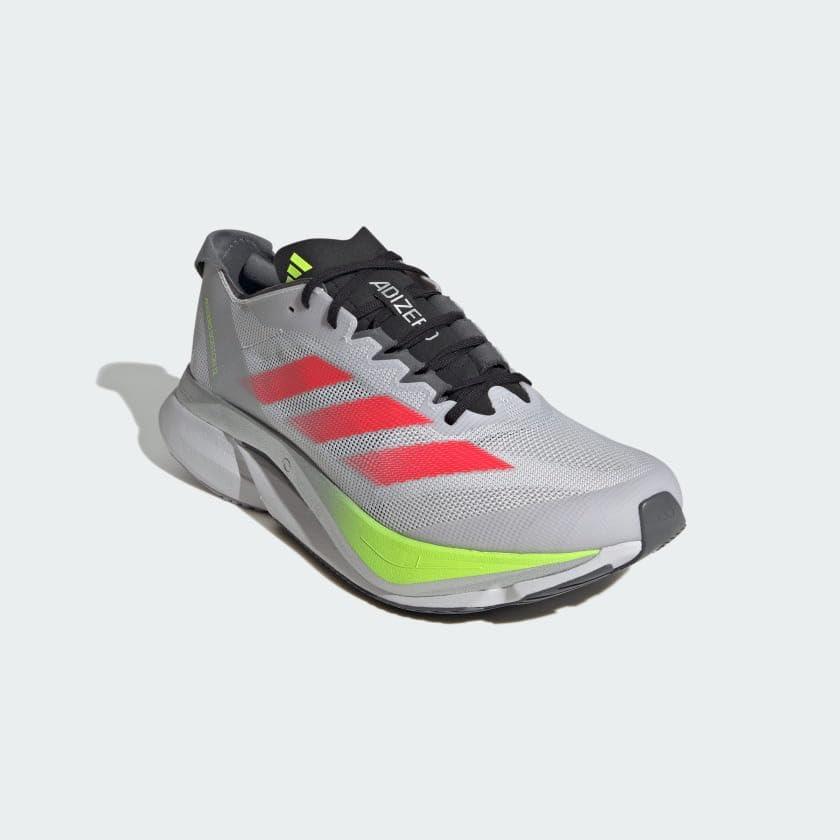 image:imageAdidas Womens Adizero Boston 12 WDash GreyLucid RedLucid Lemon