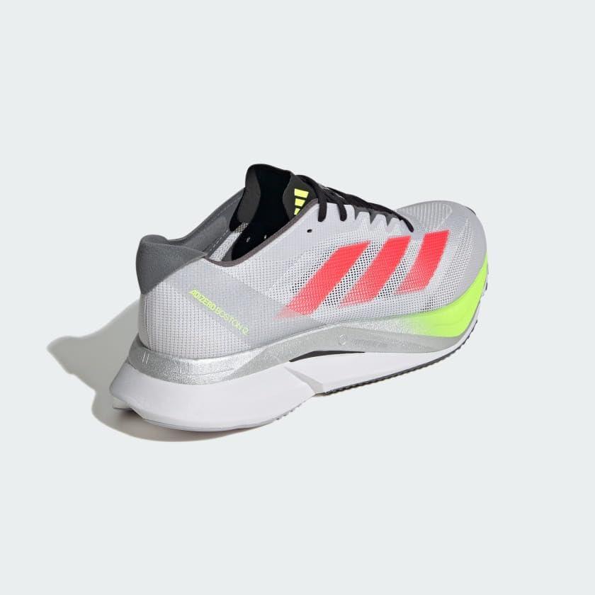 image:imageAdidas Womens Adizero Boston 12 WDash GreyLucid RedLucid Lemon