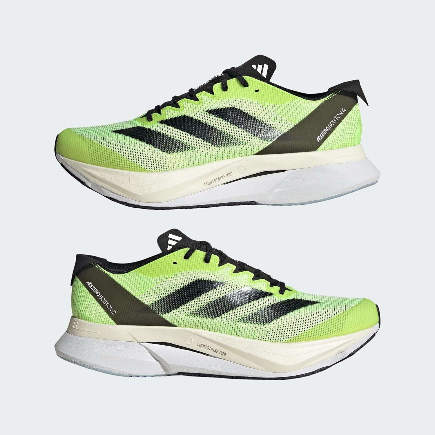 image:imageAdidas Womens Adizero Boston 12 WFootwear WhiteCore BlackLucid Lemon