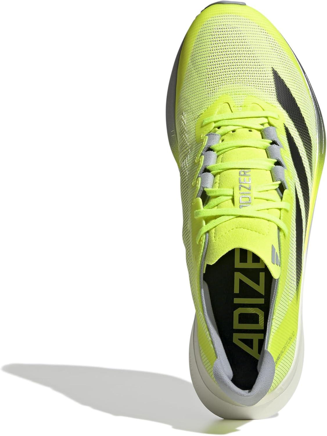 image:imageAdidas Womens Adizero Boston 12 WLucid Lemon Core Black Silver Metallic Jq2553