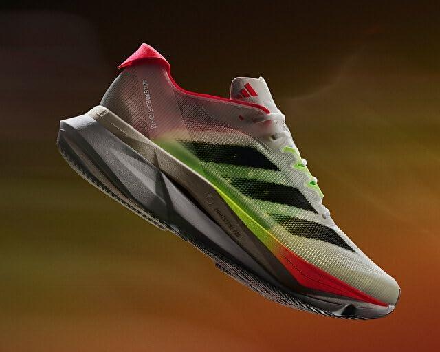 image:imageAdidas Womens Adizero Boston 12 WWhite Black Red Jq2552