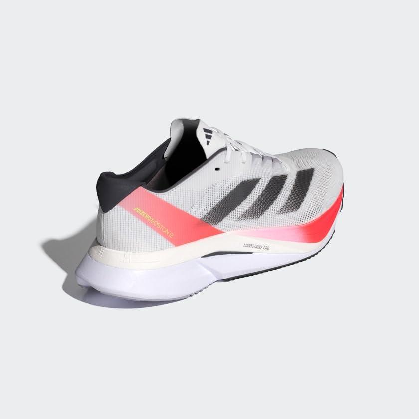 image:imageAdidas Womens Adizero Boston 12 WWhiteAurora MetSolar Red