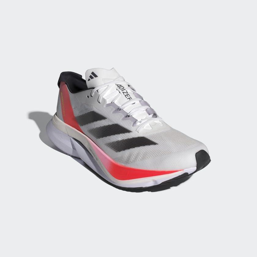 image:imageAdidas Womens Adizero Boston 12 WWhiteAurora MetSolar Red