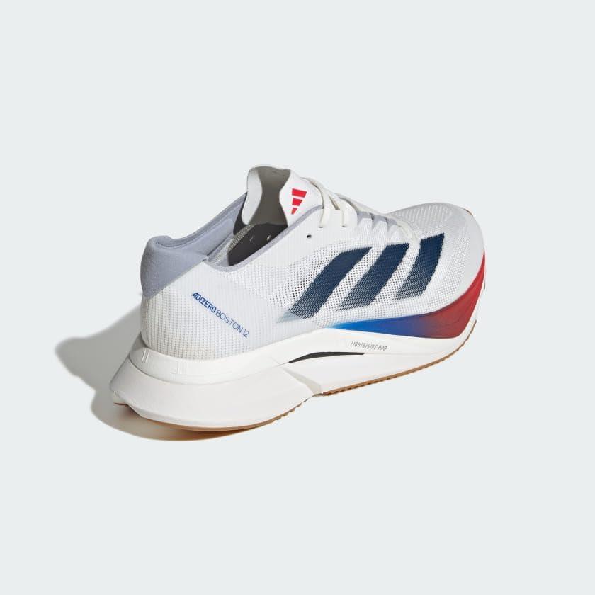 image:imageAdidas Womens Adizero Boston 12 WWhiteDark BluePure Ruby