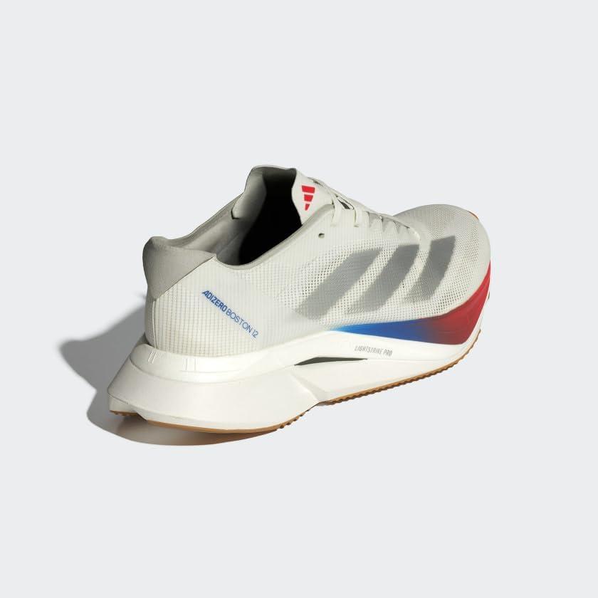 image:imageAdidas Womens Adizero Boston 12 WWhiteMatte SilverPure Ruby