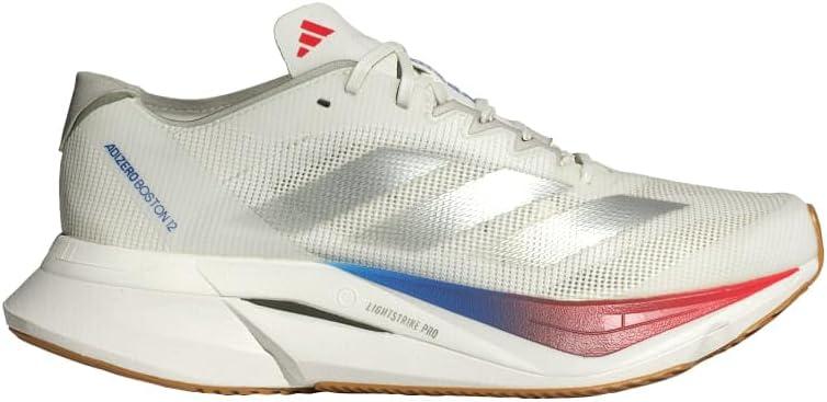 image:imageAdidas Womens Adizero Boston 12 WWhiteMatte SilverPure Ruby