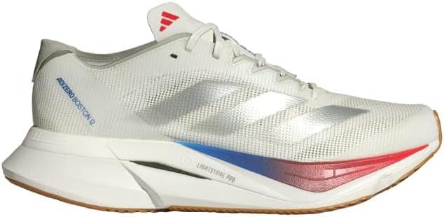 image:imageAdidas Womens Adizero Boston 12 WWhiteMatte SilverPure Ruby
