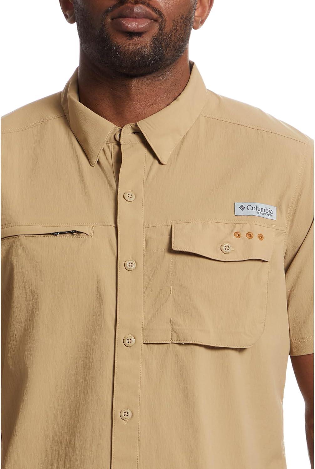 image:imageColumbia Mens Standard Wild Cast Short Sleeve ShirtBeach