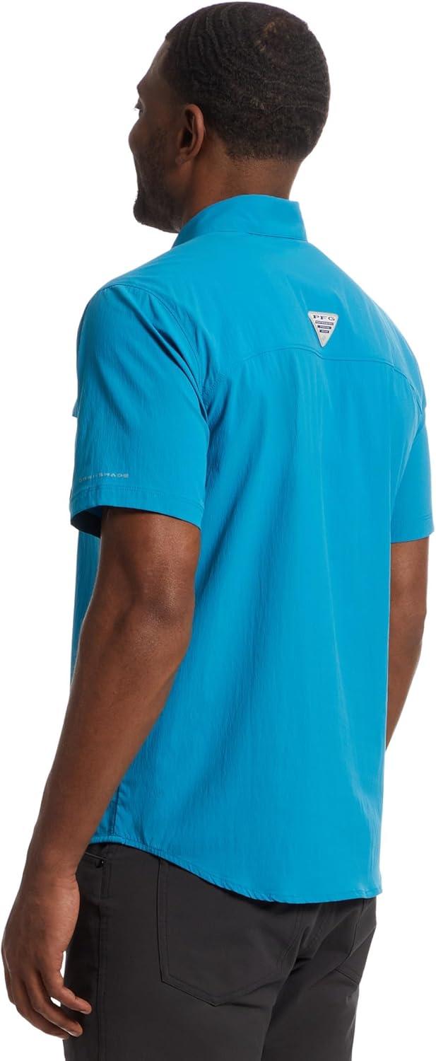 image:imageColumbia Mens Standard Wild Cast Short Sleeve ShirtBlue Echo