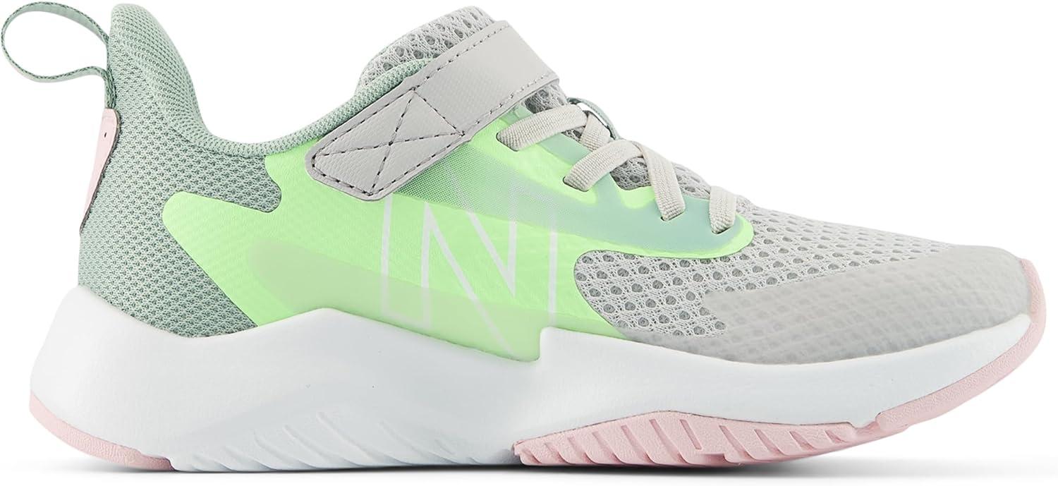 image:imageNew Balance Kids Rave Run V2 Hook and LoopGrey MatterMint FlashMosaic Green