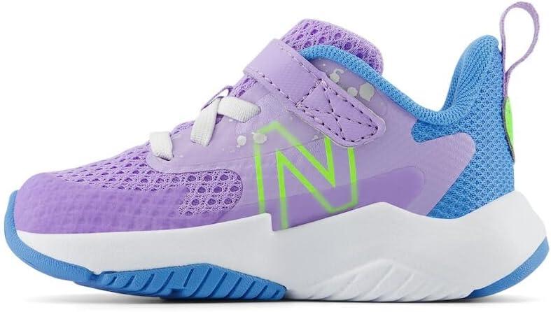 image:imageNew Balance Kids Rave Run V2 Hook and LoopLilac GloSky BluePixel Green