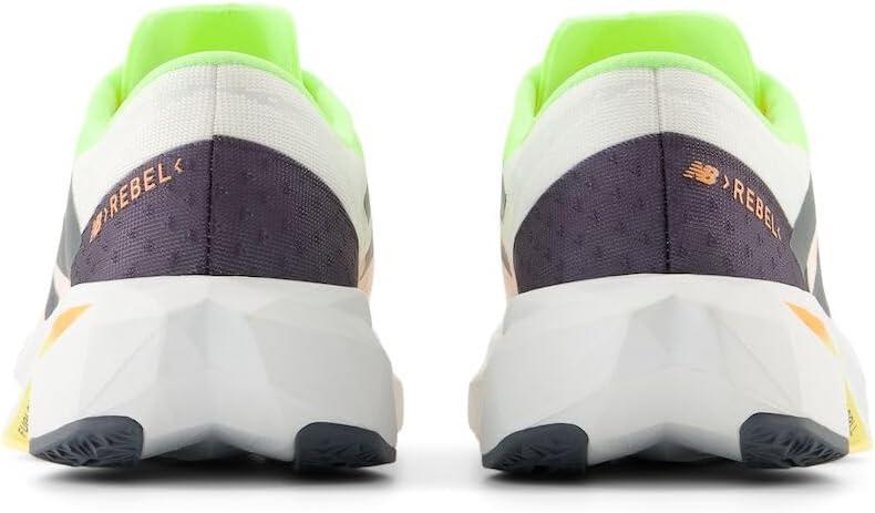 image:imageNew Balance Mens FuelCell Rebel V4 Running ShoesWhiteBleached Lime GloHot Mango