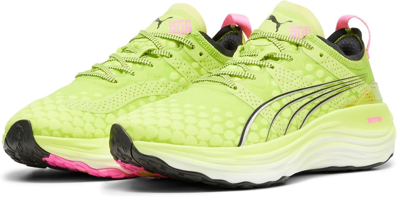 image:imagePUMA Mens Foreverrun Nitro Running Sneakers Shoes BlackLime Black